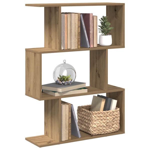 vidaXL Kamerscherm / boekenkast 3-laags 70x24x97 cm hout artisanaal