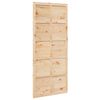 vidaXL Schuifdeur 80 x 2,5 x 208 cm Massief grenenhout Naturel