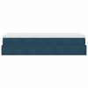 vidaXL Ottoman bed met matras 90x200cm fluweel donkerblauw