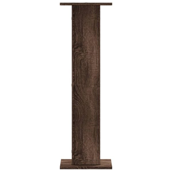 vidaXL Speakerstandaards 2 st 30x30x95 cm bewerkt hout bruin eiken