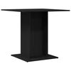 vidaXL Eettafel Zwart Eiken 80x80x75 cm Bewerkt Hout