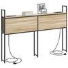 vidaXL Opberghoofdbord met Oplaadstation Sonoma eiken 153 x 15 x 98 cm