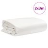 vidaXL Dekzeil 650 g/m² 2x3 m wit
