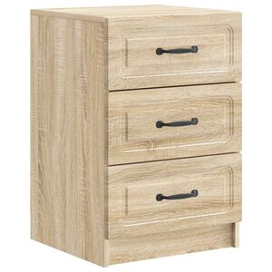 vidaXL Nachtkastje Sonoma Eiken 43 x 41 x 63,5 cm Bewerkt hout