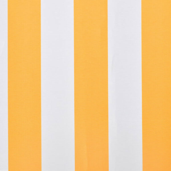 vidaXL Luifeldoek 350x250 cm canvas oranje en wit