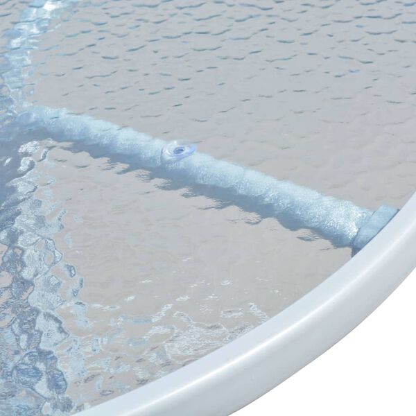 vidaXL 3-delige Bistroset staal zwart