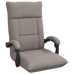 vidaXL Verstelbare vlo stoelen Taupe Stof
