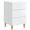 vidaXL Nachtkastje met lade Wit 43 x 41 x 66,5 cm Bewerkt hout