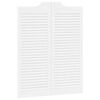 vidaXL Draaideuren louvredesign 1-paar 100x80 cm wit