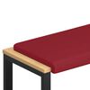 vidaXL Bankkussen Kunstleer Wijnrood Diepte 35 cm