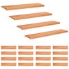 vidaXL Trapmatten 20 st Lak 110 x 25 x 2 cm Massief beukenhout