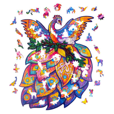 UNIDRAGON Puzzel Fairy Bird 198 stukjes medium 25x32 cm hout