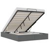 vidaXL Ottoman Bedframe Donkergrijs 153 x 203 cm Stof