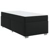 vidaXL Bedframe met matras Zwart 100 x 200 cm Stof