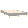 vidaXL Boxspring met matras en LED stof lichtgrijs 120x190 cm