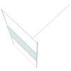 vidaXL Inloopdouchewand 100x195 cm transparant ESG-glas wit