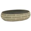 vidaXL Opzetwasbak rond 41x14 cm keramiek zwart en blauw, wastafel, spoelbak, wasbasin, wasbak, waskom, wasbak badkamer, wasbak toilet vidaXL Opzetwasbak rond 41x14 cm keramiek zwart en blauw, wastafel, spoelbak, wasbasin, wasbak, waskom, wasbak badkamer, wasbak toilet