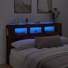 vidaXL Hoofdeinde met LED 180x18,5x103,5 cm bewerkt hout bruineiken