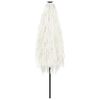 vidaXL Parasol met stalen paal 268x268x226 cm wit