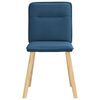 vidaXL Eetkamerstoelen 6 st stof blauw