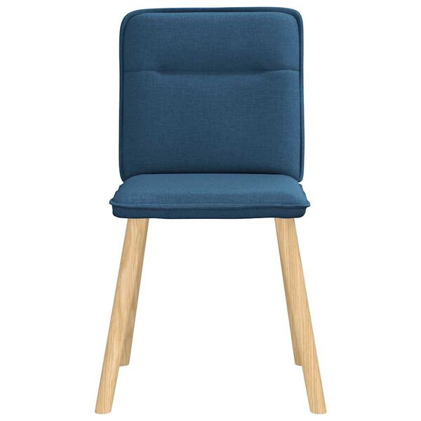 vidaXL Eetkamerstoelen 6 st stof blauw