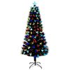 vidaXL Kunstkerstboom met 250 LED met standaard Groen 210 cm PVC