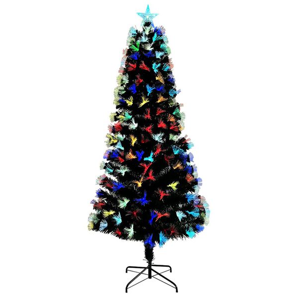 vidaXL Kunstkerstboom met 250 LED met standaard Groen 210 cm PVC