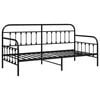 vidaXL Bedframe voor een daybed Zwart 100 x 190 cm Gepoedercoat staal