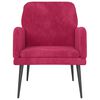 vidaXL Fauteuil 62x79x79 cm fluweel wijnrood