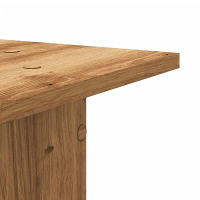 vidaXL Speakerstandaards 2 st 30x30x95 cm hout artisanaal eikenkleurig