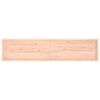 vidaXL Tafelblad 220x50x(2-6) cm onbehandeld massief eikenhout