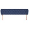 vidaXL Hoofdbord met randen 203x23x78/88 cm stof blauw