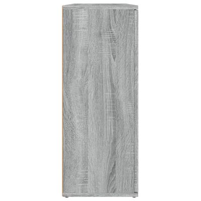 vidaXL Dressoir 91x29,5x75 cm bewerkt hout grijs sonoma eikenkleurig