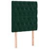 vidaXL Hoofdbord donkergroen 80x7x118/128 cm fluweel