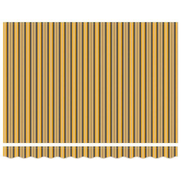 vidaXL Inklapbaar Zonnescherm Geel en Grijs 300 x 250 cm