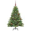 vidaXL Kunstkerstboom met 150 LED met standaard Groen 150 cm PE en PVC