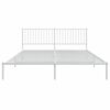 vidaXL Bedframe met hoofdbord metaal wit 183x213 cm