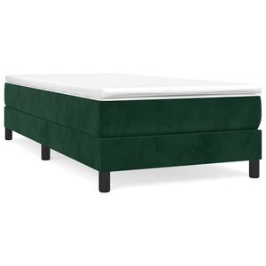 vidaXL Boxspring bed 80x200 cm fluweel donkergroen