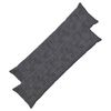 vidaXL Kussensloop 2 st HEERLEN Donkergrijs 40 x 145 cm