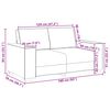 vidaXL Bank 3 pcs Donkergrijs 220 x 80 x 84 cm Linnen-mix stof