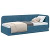 vidaXL Hoekbedframe met hoofdeinde Blauw 80 x 200 cm Fluweel