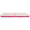 vidaXL Gymnastiekmat met pomp opblaasbaar 300x100x20 cm PVC roze