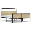vidaXL Bedframe zonder matras bewerkt hout sonoma eikenkleur 140x200cm