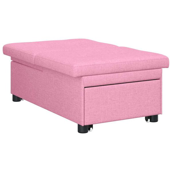 vidaXL Uittrekbare sofa bed Roze 194 x 50 x 82 cm Multiplex