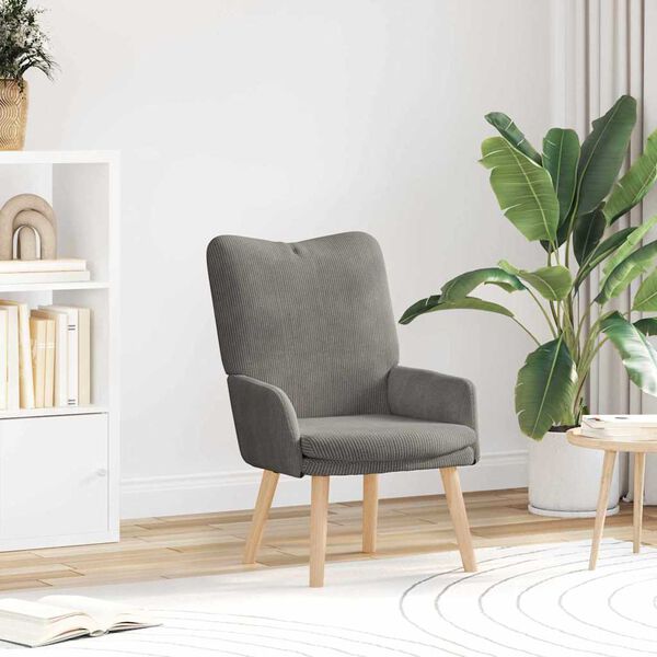 vidaXL Fauteuil Lichtgrijs 63 x 67 x 94 cm Sherpa Stof