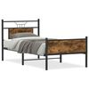 vidaXL Bedframe zonder matras hout gerookt eikenkleurig 90x190 cm