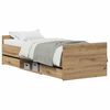 vidaXL Bedframe met lade Artisan Eiken 193 x 78 x 50 cm Bewerkt hout