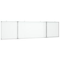 vidaXL Whiteboard magnetisch inklapbaar 160x40x1,7 cm aluminium