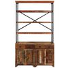 vidaXL Dressoir met schappen 120x35x200 cm massief gerecycled hout