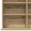 vidaXL CD Kast Artisan Eiken 101 x 23 x 177,5 cm Bewerkt hout